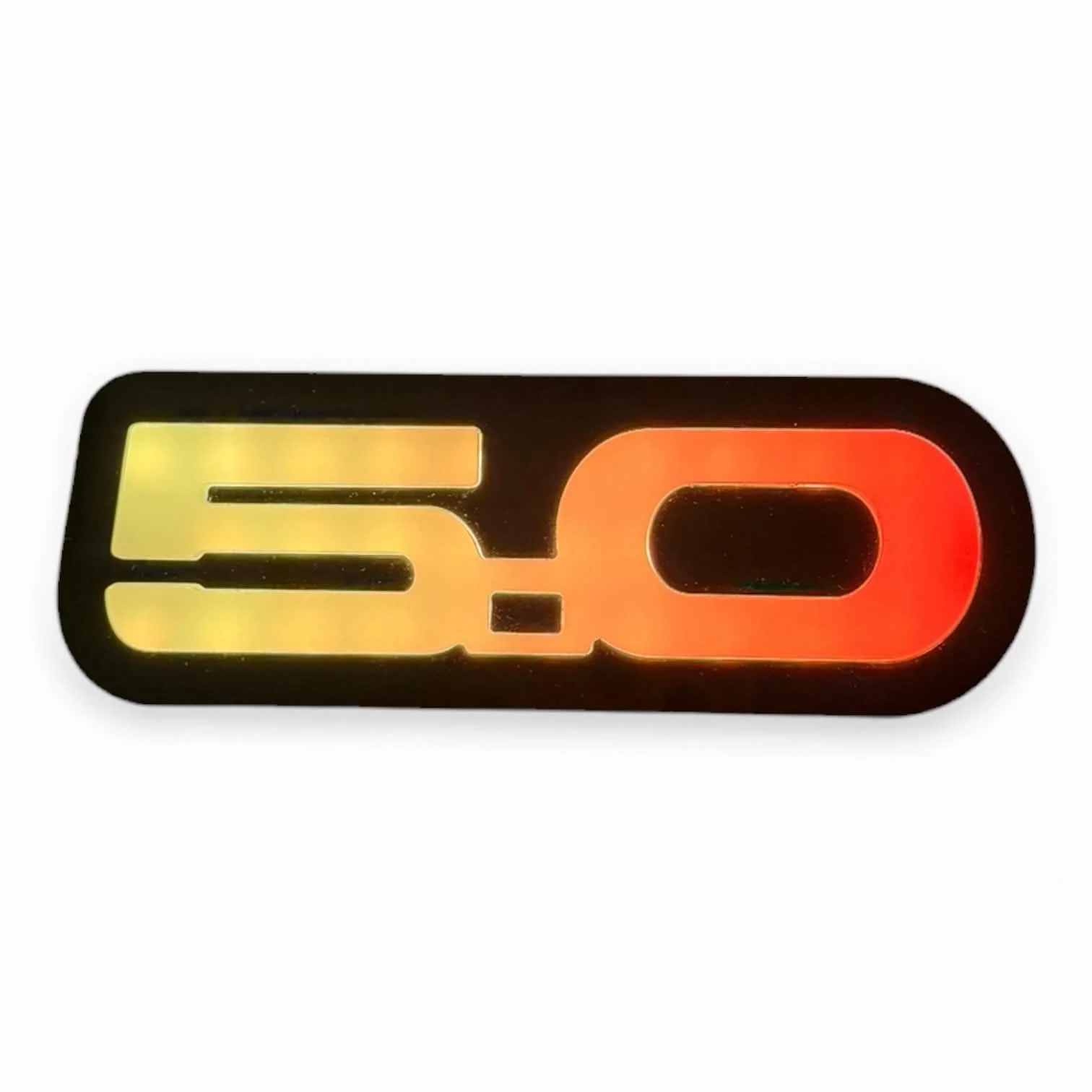 Ford 5.0 LED Badge – RGB (Multi-Color + Chasing LEDs) for Mustang, F-150 & Compatible 5.0 V8 Models - Image 4