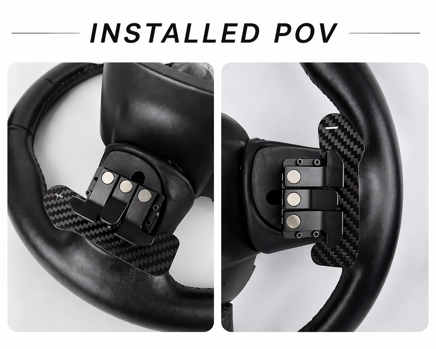 Magnetic Paddle Shifters for Dodge / Mopar – Carbon Fiber OEM+ Upgrade - Image 3