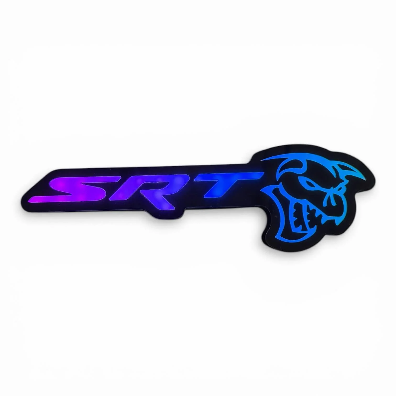 SRT Ghoul LED Badge – RGB (Multi-Color + Chasing LEDs) for Dodge Charger, Challenger - Image 2